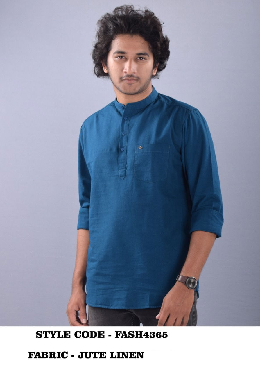French American 01 Casual Wear Wholesale Short Kurta Mens Collection